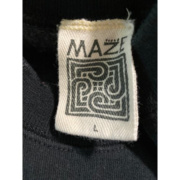 MAZE Halloween Sweatshirt Size Large Pullover with Front and Back Graphic - Picture 5 of 9